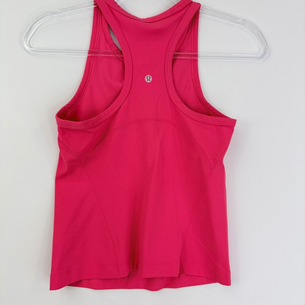 Lululemon Swiftly Racerback Tank Top Womens 4 Pink Atholesiure Activewear 12873